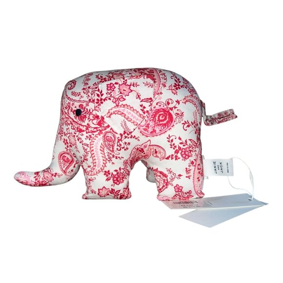 Janie & Jack Paisley Print Plush Cotton Elephant Doll - Picture 1 of 5